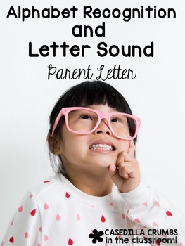 Preview of Alphabet Recognition and Letter Sound Parent Letter