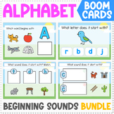 Alphabet Review Boom Cards BUNDLE - Beginning Sounds