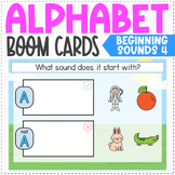 Alphabet Review Boom Cards - Beginning Sounds - Set 4