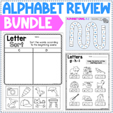 Alphabet Review Bundle - Beginning Sounds, Letter Recognit