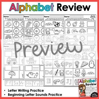 alphabet review letter sounds by mrs teachergarten tpt