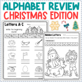 Alphabet Review Worksheets - Christmas Alphabet Activity P