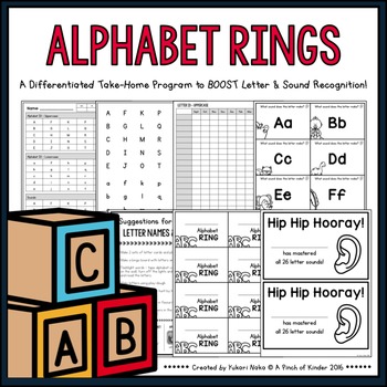 Preview of Alphabet Rings • A Differentiated Take-Home Program