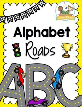 Preview of Alphabet Road Letter Formation Mats