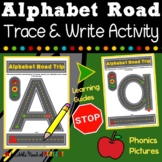 Alphabet Road Letter Mats: Trace, Write, and Phonics