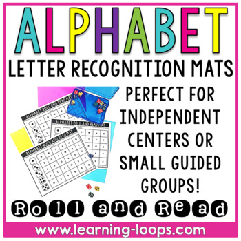 Preview of Alphabet Roll and Read Letter Recognition | Morning Tub Back to School Mats