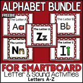 Alphabet SMART Board Activities BUNDLE Letters A-Z