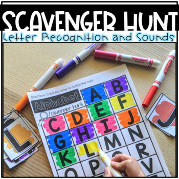 Preview of Alphabet Scavenger Hunt | Letter Identification | Beginning Sounds