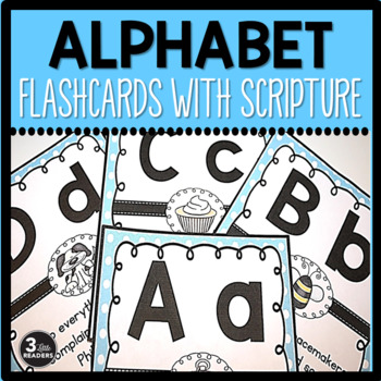 Preview of Alphabet Scripture Flashcards