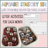 Alphabet Sensory Bin  | Yearlong Letter Center Activities