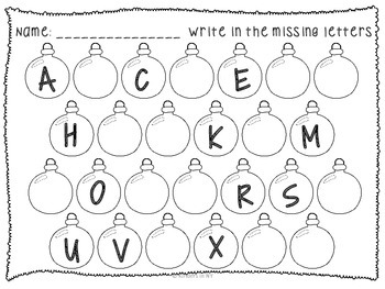 Alphabet Sequence Printables {Four Seasons Bundle}; PreK/Kindergarten/First