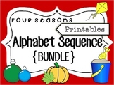 Alphabet Sequence Printables {Four Seasons Bundle}; PreK/K