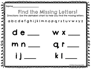 Alphabet Sequencing Freebie by The All-Star Classroom | TPT