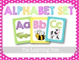 Alphabet Set {Bright Polka Dots}