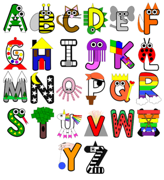 Alphabet Shape Art by Rachael Taylor | TPT