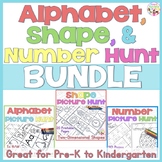 Alphabet, Shape, & Number Picture Hunt Bundle