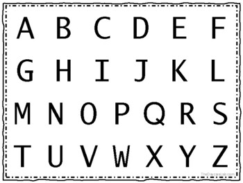 Alphabet Sheet by Kaitlyn Bissenden | TPT