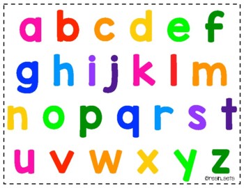 Alphabet Mat - Lowercase Rainbow by Resin Sets | TpT