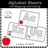 Alphabet Sheets for Playdough and tracing