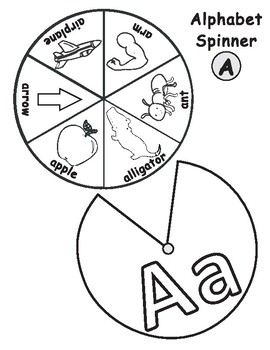 alphabet short vowels spinner craft by ricks creations tpt