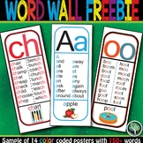 Word Wall Poster Freebie - Blends, Vowel Teams, Alphabet