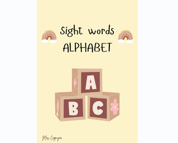 Preview of Alphabet Sight Words/ Word Wall/ Alphabet/ Sight Words