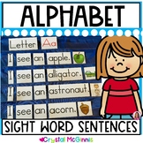Alphabet Simple Sentences Pocket Charts | Alphabet Activit