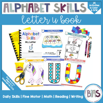 Preview of Alphabet Skills | Letter U | Printable Letter Worksheets
