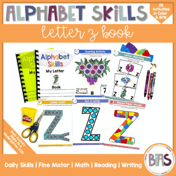 Preview of Alphabet Skills | Letter Z | Printable Letter Worksheets