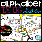 Alphabet Slides | Letter of the Day Google Slides | Alphab