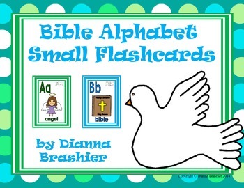 Preview of Alphabet Christian Theme Flashcards