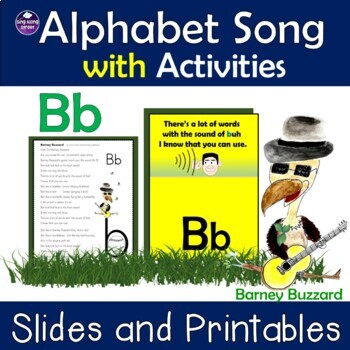 Preview of Alphabet Song Video for Initial Sound of B plus Printable Activities