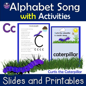 Preview of Alphabet Song Video for Initial Sound of C with No Prep Printable Activities