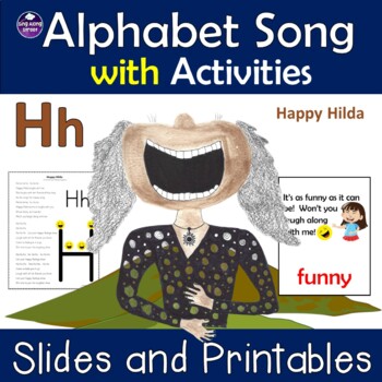 Preview of Alphabet Song Video for Initial Sound H with No Prep Printable Activities