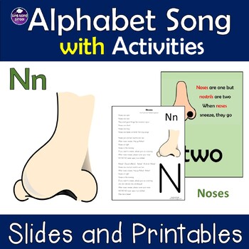 Preview of Alphabet Song Video for Initial Sound /N/ with No Prep Printable Activities