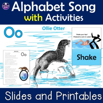 Preview of Alphabet Song Video for Initial Vowel /O/ with No Prep Printable Activities