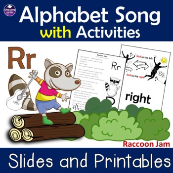 Preview of Alphabet Song Video for Initial Sound Consonant R with Printable Activities