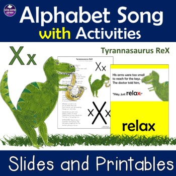 Preview of Alphabet Song Video for Letter X plus Printable Activities
