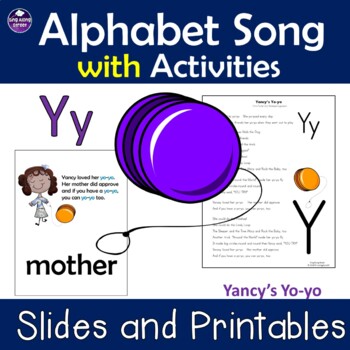 Preview of Alphabet Song Video for Initial Sound of Y plus Printable Activities