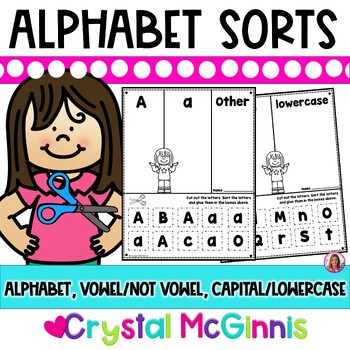 Preview of Alphabet Sort Letter Recognition Activities | 30 Printables | Alphabet Practice