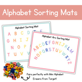 Alphabet Sorting Mats - Target Dollar Spot Erasers Activity