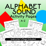 Alphabet Sound Activity Pages