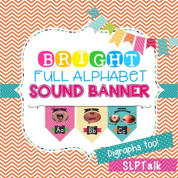 Preview of Speech Sound Banner - Bright Room Decor