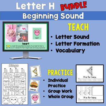 Preview of Alphabet Sounds Letter H Activity Bundle