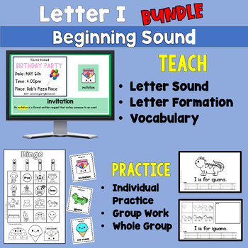 Preview of Alphabet Sounds Letter "i" Activity Bundle