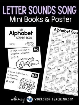 Alphabet Sounds Song Booklet And Poster Set From Phonics 4 Tpt