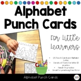 Alphabet Letter Punch Cards Fine Motor Activity - Upper Lo