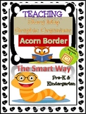 Alphabet Specialty: Story Map Graphic Organizer 'Acorn Border'