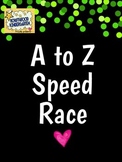 Alphabet Speed Race . Great literacy center / station , fo