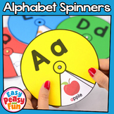 Alphabet Spinners |  Literacy Centers Alphabet Activities